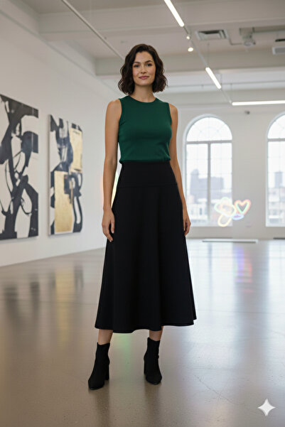 FV Γυναικεία φούστα με ψηλόμεσο κούρεμα Selanik