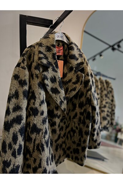 KAZAK Quzu Leopar Desen Kaban