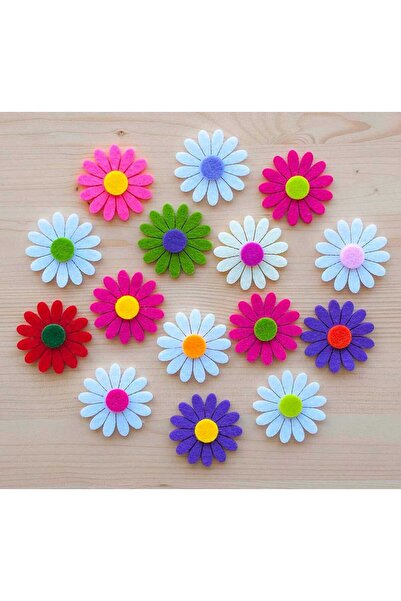 Forester Toys Çok Renkli keçe Papatya 50 Adet