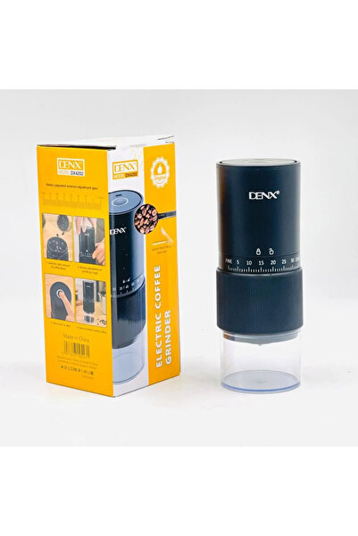 Denx Portable electric coffee grinder, high-precision multi-grinding, stylish design ideal for travel and home DX4202