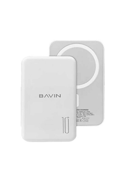 Bavin PC1016 Wireless Magnetic Fast Charging Power Bank with 10000mAh Capacity, Compact and Portable