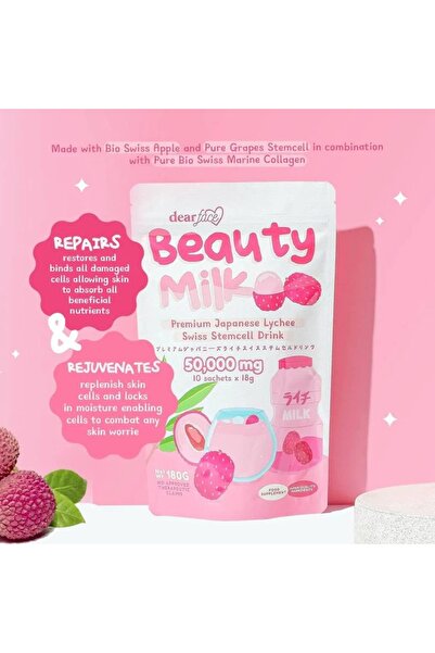 Skin Generics Dear Face Beauty Milk Premium Japanese Lychee Swiss Stemcell Drink