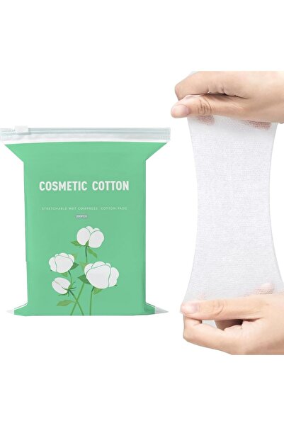 Yelajoy 200-piece Stretchable Luxury Cotton Pads for Facial Cosmetics, Open & Closed Soft Moisturizi
