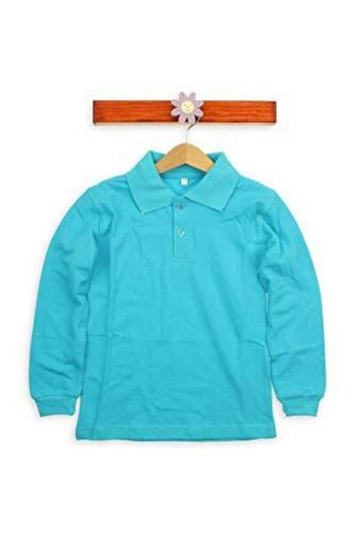 Ümiteks world of clothes School T-Shirt-Cotton Polo Neck 100% Cotton Long Sleeve School T-Shirt Cotton Polo Neck School T-Shirt