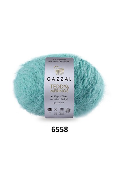 GAZZAL İPLİK Gazzal Teddy Merino Premium Πλεκτικό Νήμα Πολυτελείας 5 Τεμαχίων...