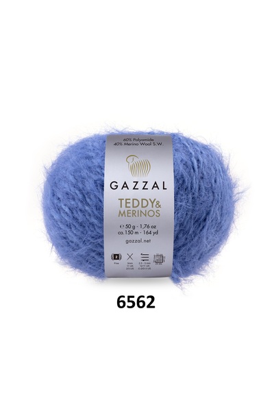 GAZZAL İPLİK Gazzal Teddy Merino Premium plišana pređa za pletenje 5 paketa 2...