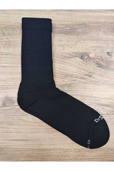 erceys Men's 3 Pairs of Towel Bottom Diabetic Comfortable Rubber Premium Series Socks