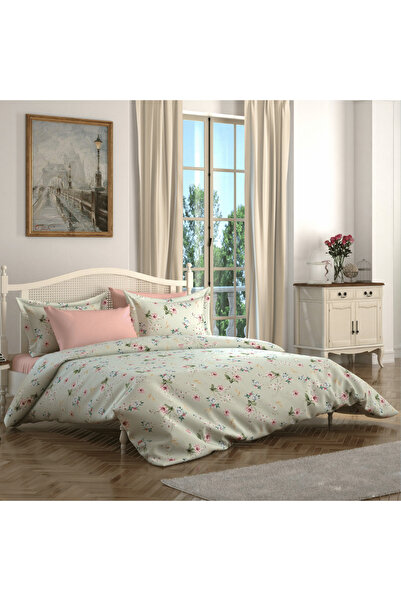 NAKKAŞİ ZARİF طقم أغطية سرير بتصميم زهور باستيل أنيق