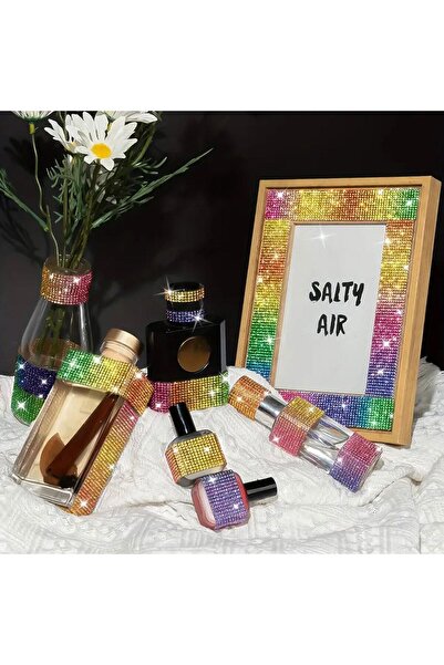 OEM Rainbow Rhinestone Sticker Sheet 20x20cm