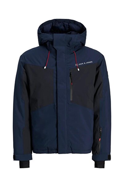 Jack & Jones Jjalpes Ski Jacket Aw25 Kayak Montu Navy Blue 12284649-Na