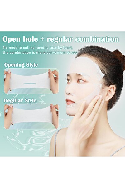 Yelajoy 200-piece Stretchable Luxury Cotton Pads for Facial Cosmetics, Open & Closed Soft Moisturizi