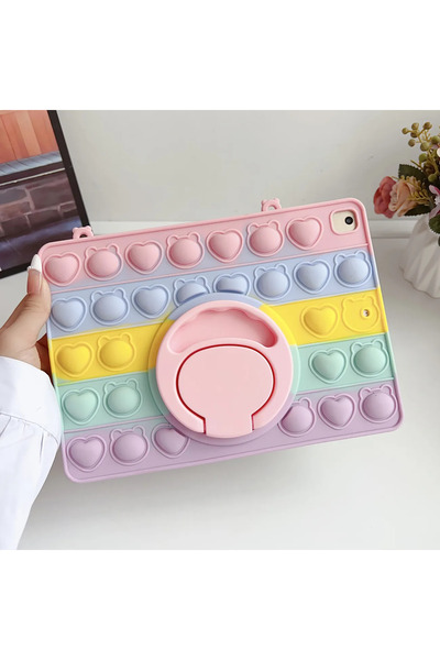 Goldie Case Samsung Galaxy Tab A7 Lite T220 / T225 / T227 Uyumlu Standlı / As...