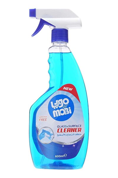 MOBI Ammonia-Free Glass & Surface Cleaner — Streak-Free Shine, 600 ml