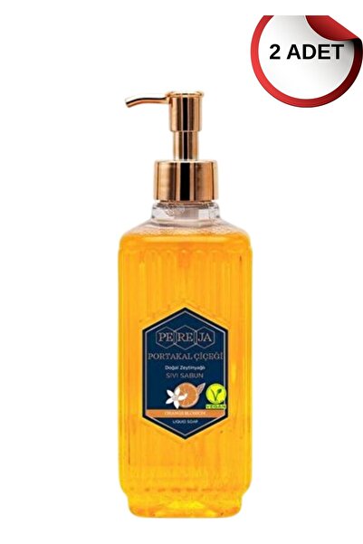 Pereja Portakal Çiçeği Doğal Zeytinyağlı Sıvı Sabun 500 ml 2 Adetli