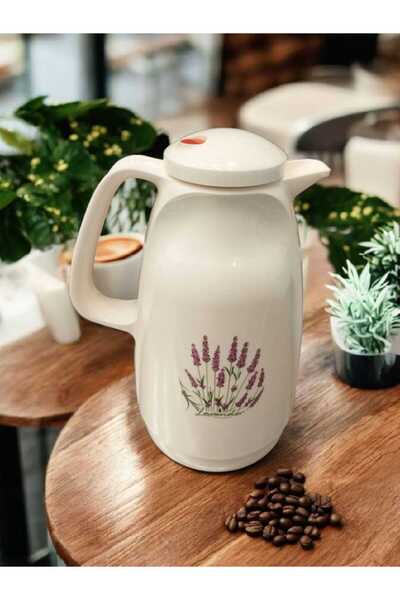 Alsaif Gallery 1.5L Insulated Thermos with a stylish lavender design, featuring a tight-fitting lid and strong insulation for hot and cold beverages.