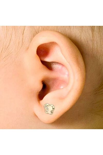 MOSV Gold earrings with child protection