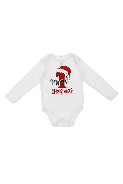 OEM Body din Bumbac pentru Bebelusi "My 1st Christmas" 0-6 Luni