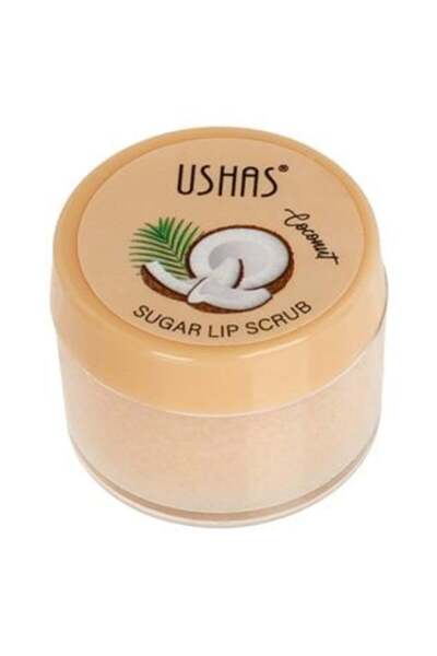 Ushas Lip Scrub cu Zahar Aroma de Nuca de Cocos 15g