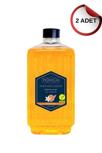 Pereja Portakal Çiçeği Doğal Zeytinyağlı Sıvı Sabun 1500 ml 2 Adetli