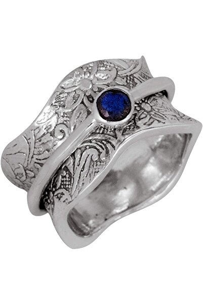 OSIRION Labradorite Sterling Silver Meditation Spinner Ring