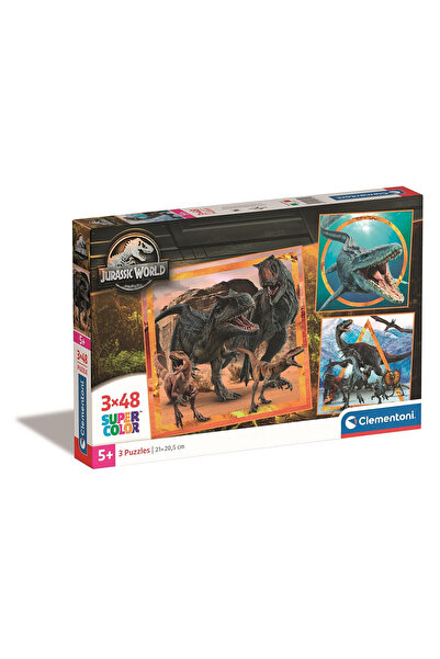 JURASSIC WORLD Allosaurus Puzzle Clementoni de 3x48 piese