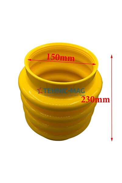 Garden Parts Burdufuri compactoare noi 150×150×230 - Galben | Protecție împotriva vibrațiilor