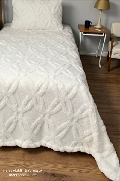 VESSİNOHOME Orion Wellsoft Single Bedspread Set (180×235 cm + 1 Pillowcase) Soft, Luxurious Blanket