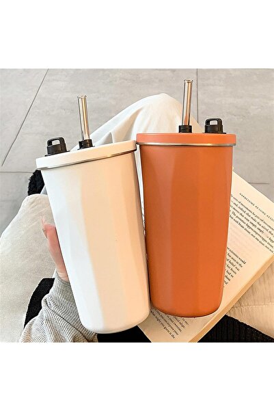 Generic 600ml Stainless Steel Vacuum Insulated Coffee Mug - Green (1 Piece)