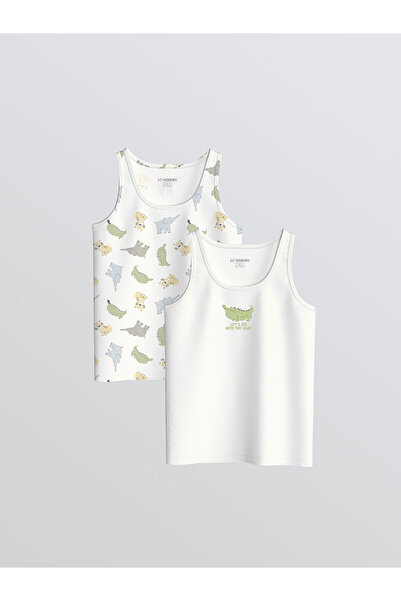 LC Waikiki Vizyon New Season Printed Boys' Tank Top 2-Pack