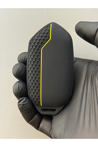 Mavi Keys Togg T10X T10F Husă de protecție pentru telecomandă cu model de tip fagure cu 3 butoane – negru galben