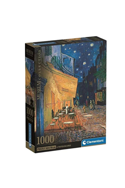 ART ă Van Gogh Terasa Cafenelei Noaptea Puzzle Compact 1000 bucăți Clementoni