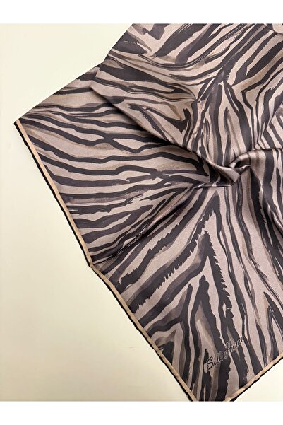Silk Home Μεταξωτό μαντήλι με σχέδιο ζέβρας