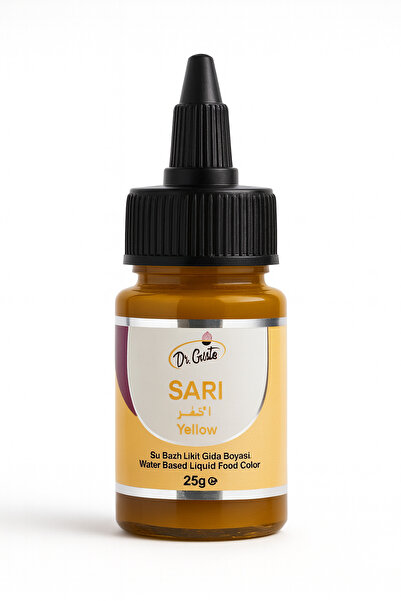 Top Ingrediente Υδατοδιαλυτό υγρό χρωστικό τροφίμων - Κίτρινο - 25 γραμμάρια
