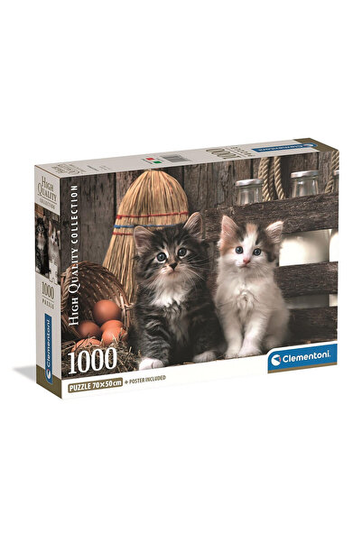 Animals Animale Lovely Puzzle Clementoni cu pisici, 1000 de piese