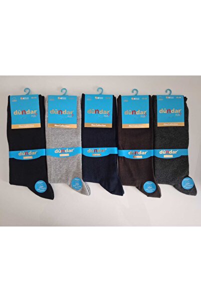 Dündar Erkek Cotton 4 Mevsim Çorap - Dikişsiz - Soft Yıkama - Parfümlü - 6 Ad...