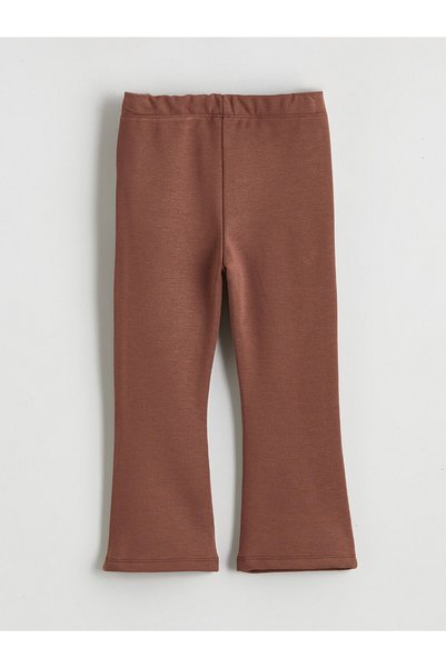 LC Waikiki Peak New Season Bow Printed Flared Soft Touch Girls' Leggings