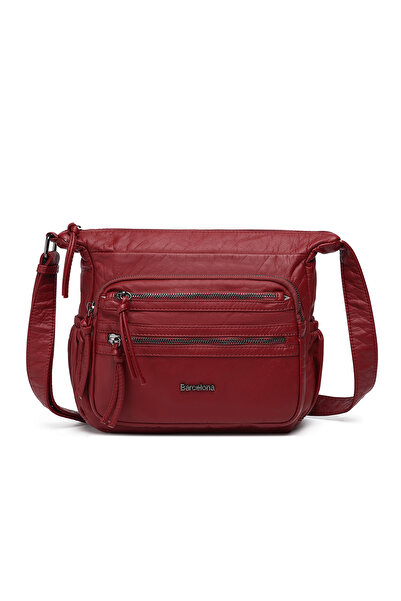 Hüvendo حقيبة كتف نسائية صغيرة الحجم متعددة الجيوب وحزام طويل متقاطع للرياضة ...