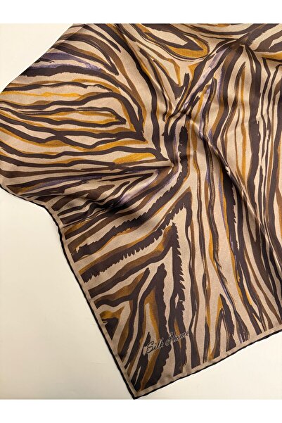 Silk Home Μεταξωτό μαντήλι με σχέδιο ζέβρας