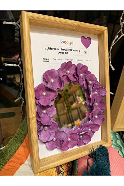 ADA HOME COLLECTION SHOP DÜNYANIN EN GÜZEL KADINI AYNADAKİ, Çiçekli Tepsi