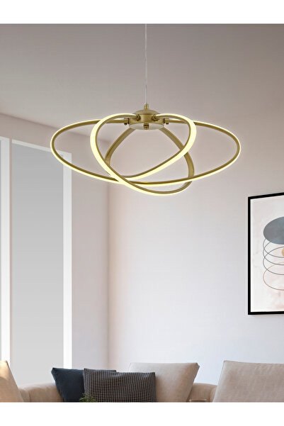 IŞILAY AYDINLATMA Seher Eskitme 3'lü Sarkıt (3renk Işık) Modern Led Avize Otu...