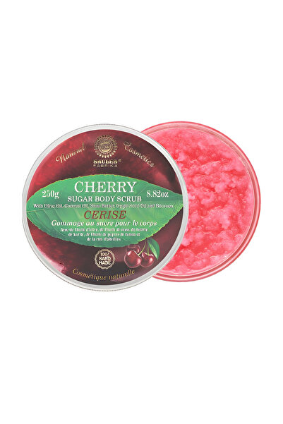 Saules Exfoliant Corp cu Zahar aroma de Cirese 250g