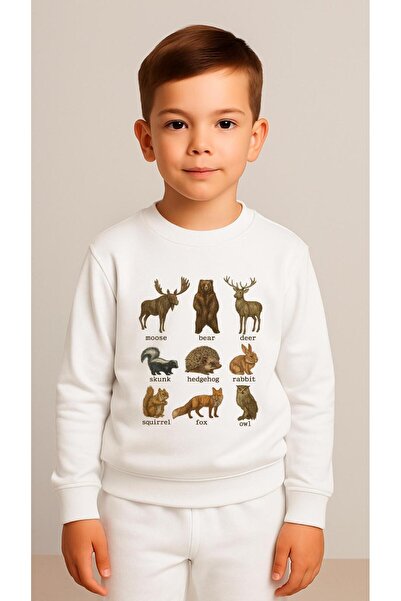 playwear Παιδικό Φούτερ Σετ με Στάμπα ΠΟΛΛΑΠΛΩΝ ΦΙΓΟΥΡΩΝ για Κορίτσια και Αγό...