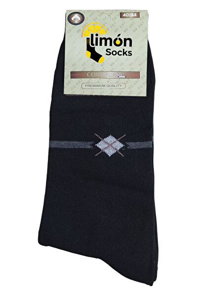Limon Socks Men's Socks (6 Pieces) Yazık Long Perfumed Socks Set of 6