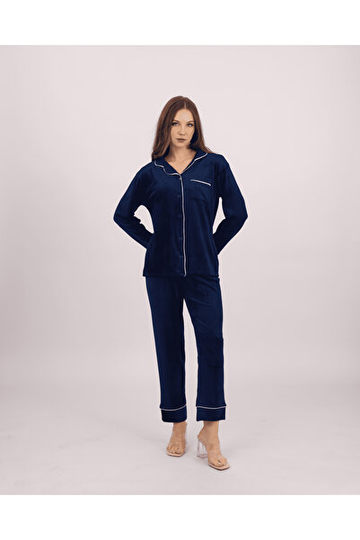 Clyfora طقم بيجامة مخملي من المودال