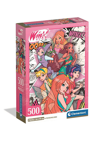 winx club Comic Puzzle compact 500 de piese Clementoni