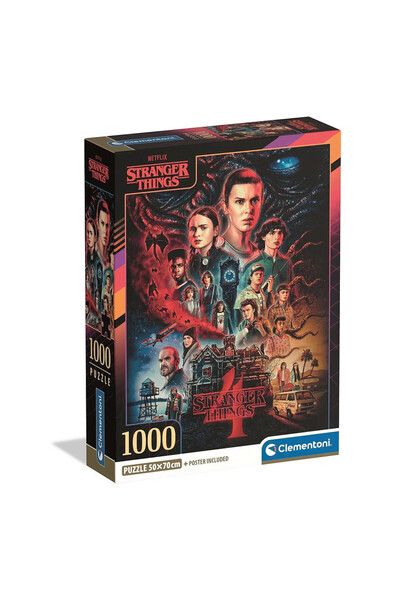 Stranger Things Darkness Rises Puzzle Compact Clementoni cu 1000 de piese