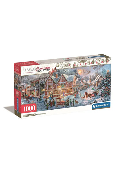 Christmas Crăciun Getting Ready puzzle panoramic de 1000 de piese Clementoni
