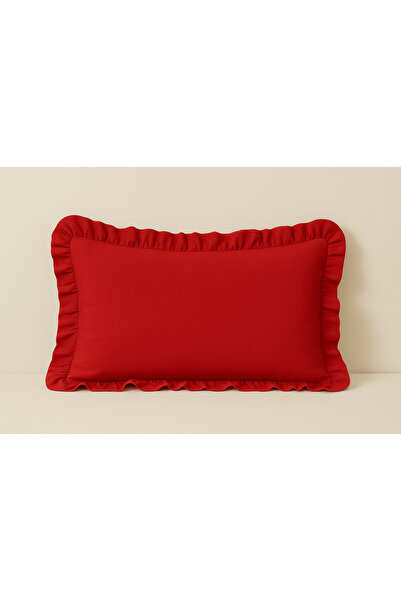 Belomia Home Collection 100% Βαμβακερή Μαξιλαροθήκη με βολάν 50x70 εκ. ~ 1 Τε...