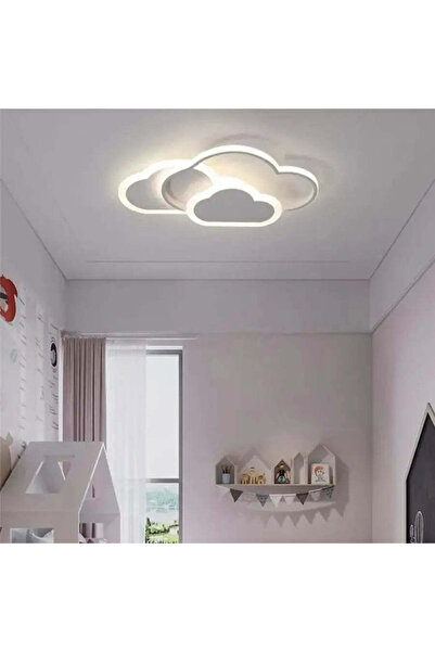 ALC-Shop Lustra LED cu telecomanda RIOKO 53W, 3 Nori, lumina Rece/Calda/Neutra, Dimabila, Alb