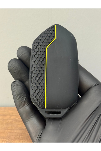 Luxe Aksesuarr Togg T10X T10F Husă de protecție pentru telecomandă cu model de tip fagure cu 3 butoane – negru galben